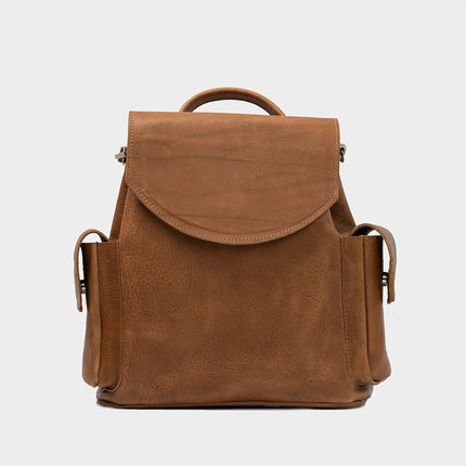 Leather backpack - Chatelet (Brown)-0