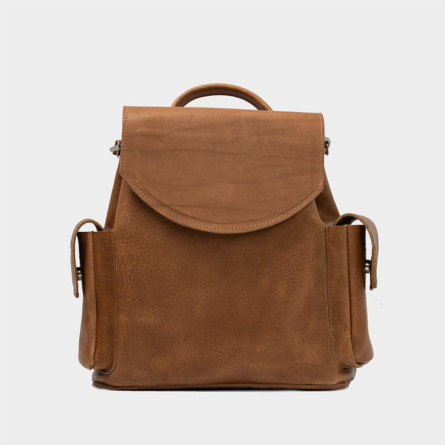 Leather backpack - Chatelet (Brown)-0