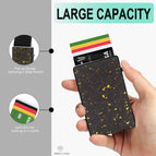 Gold-forged carbon fiber / All aluminum+Size(10*6.5*1cm) / 1pack basic wallet