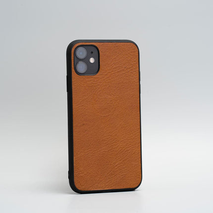 Leather case for iPhone 11 Series - Blank (Tan)-2