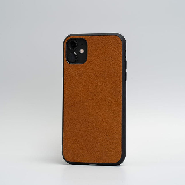 Leather case for iPhone 11 Series - Blank (Tan)-1